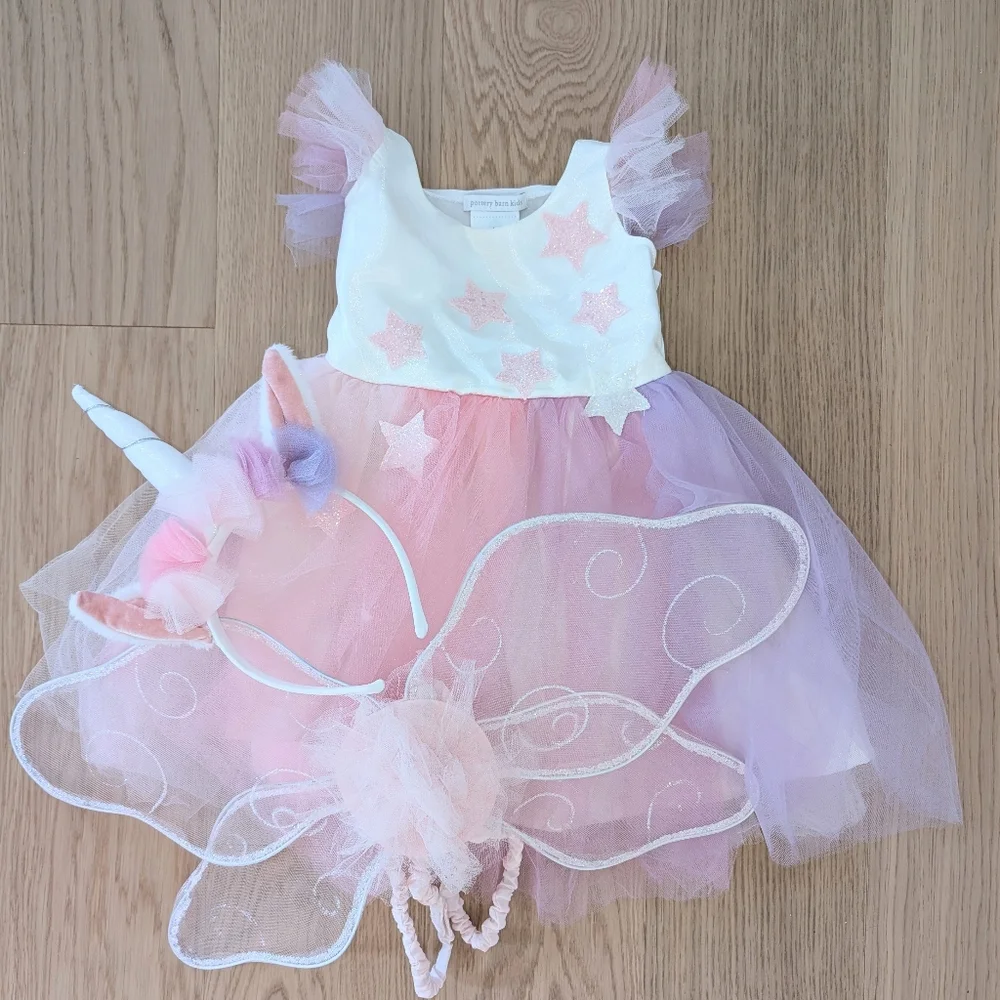 Pottery Barn Kids Light Up Unicorn Tutu 4-6Y